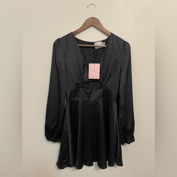 Hello Molly Black Mini Dress - Picture 2 of 7